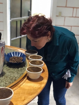 PJ's Franchisee Amanda Bennet At A Cupping Event