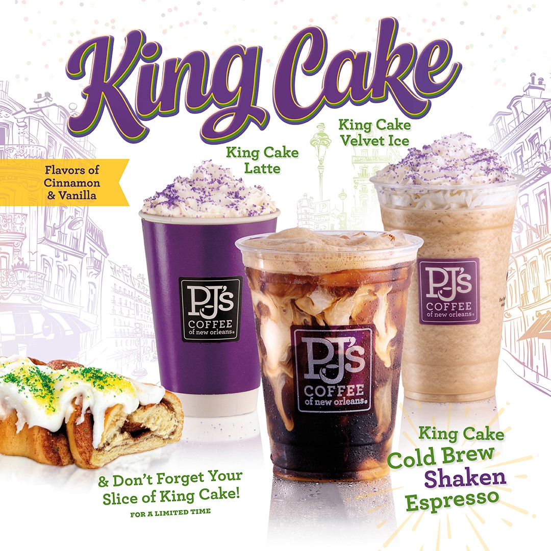 PJs Coffee Cup and various different drinks