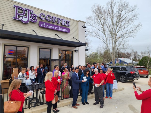 PJ's Coffee Franchisees outside of store