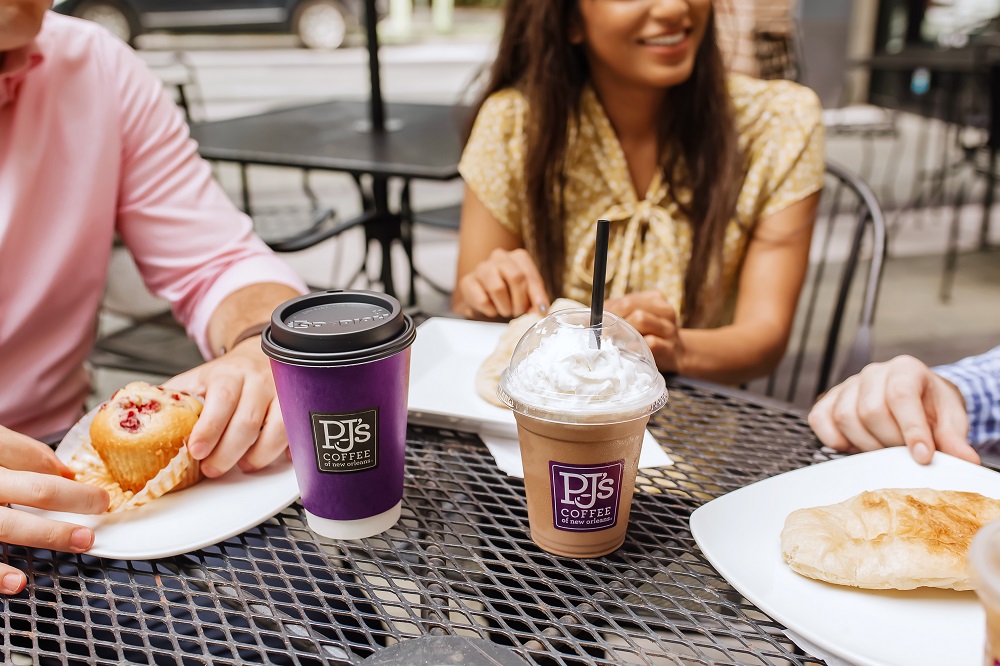 young people enjoying PJ's Coffee